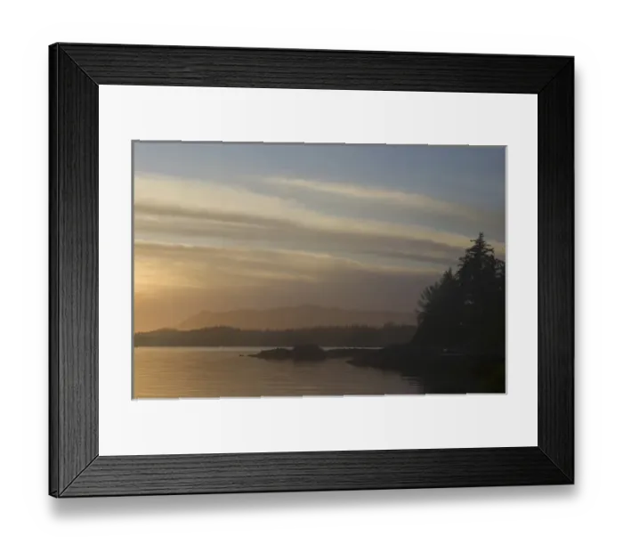 Framed Print : Sunset from Keith Island, Broken Island Group, Pacific Rim National Park Preserve Framed Print : Sunset from Keith Island, Broken Island Group, Pacific Rim National Park Preserve