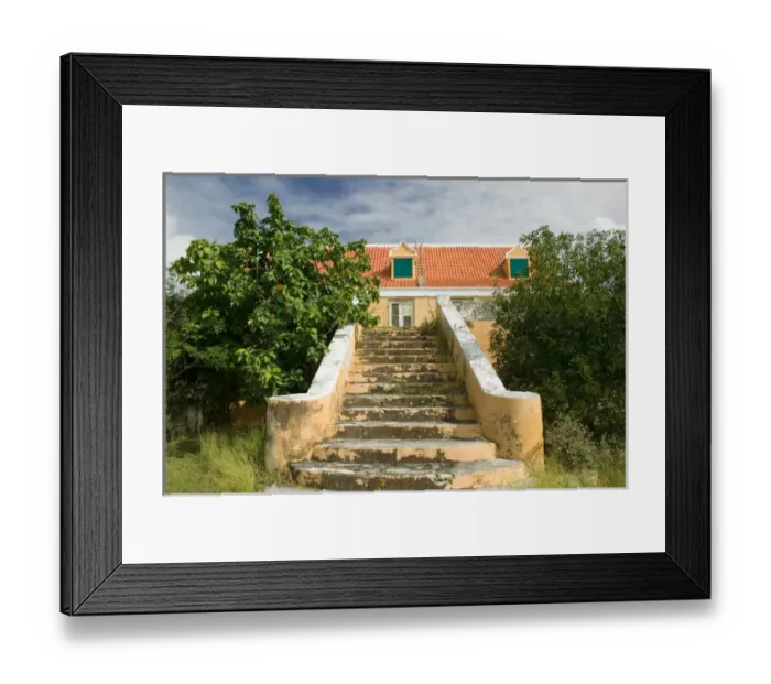 Framed Print : ABC Islands - CURACAO - Northern Curacao: Christoffel National Park - Ruins of Landhuis