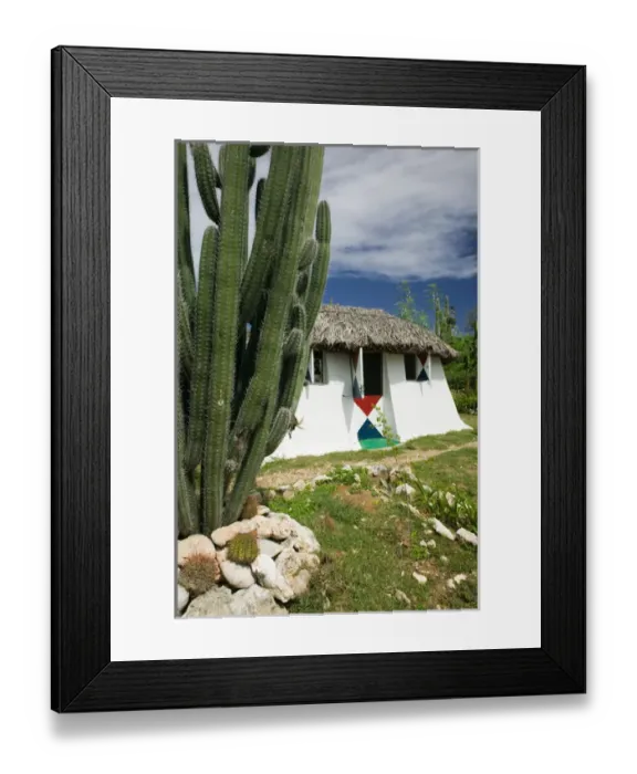 Framed Print : ABC Islands - CURACAO - Westpunt: Small Traditional Curacao House Framed Print : ABC Islands - CURACAO - Westpunt: Small Traditional Curacao House
