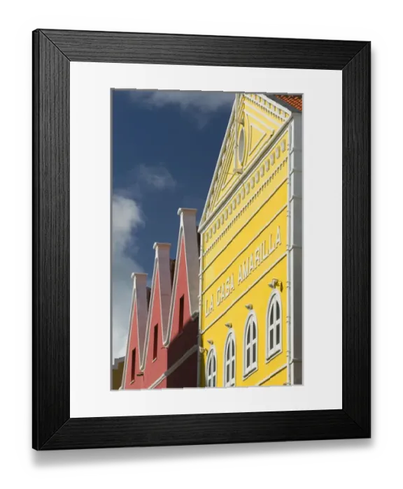 Framed Print : ABC Islands - CURACAO - Willemstad: Punda Downtown - Dutch Architecture on Breedestraat Framed Print : ABC Islands - CURACAO - Willemstad: Punda Downtown - Dutch Architecture on Breedestraat
