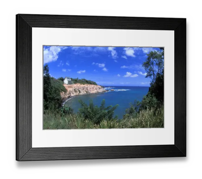Framed Print : Club Domunique at Woodford Hill Bay in Dominica