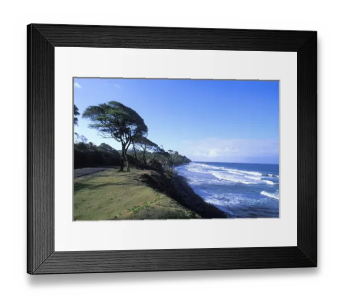 Framed Print : Beautiful native beach scene at Londonderry Bay Marigot in Dominica Framed Print : Beautiful native beach scene at Londonderry Bay Marigot in Dominica