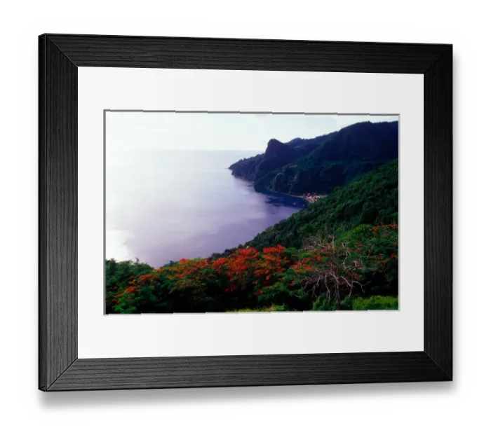 Framed Print : Soufriere, Soufriere Bay, Southern Coast, Dominica, Caribbean Framed Print : Soufriere, Soufriere Bay, Southern Coast, Dominica, Caribbean