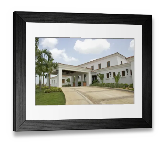 Framed Print : Dominican Republic, La Romana, Chavon, La Estancia Golf Resort, clubhouse