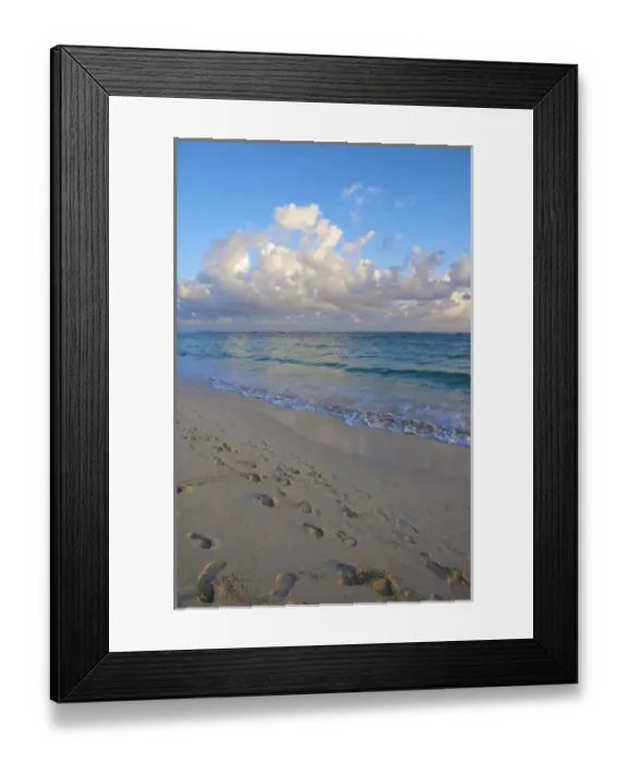 Framed Print : Dominican Republic, La Altagracia, Punta Cana, Bavaro Beach, sunrise