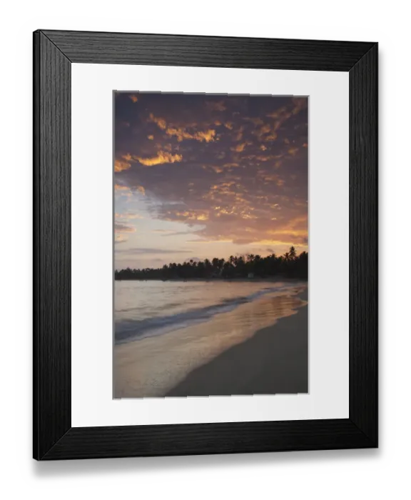 Framed Print : Dominican Republic, Samana Peninsula, Las Terrenas, Playa Las Terrenas beach, dawn Framed Print : Dominican Republic, Samana Peninsula, Las Terrenas, Playa Las Terrenas beach, dawn