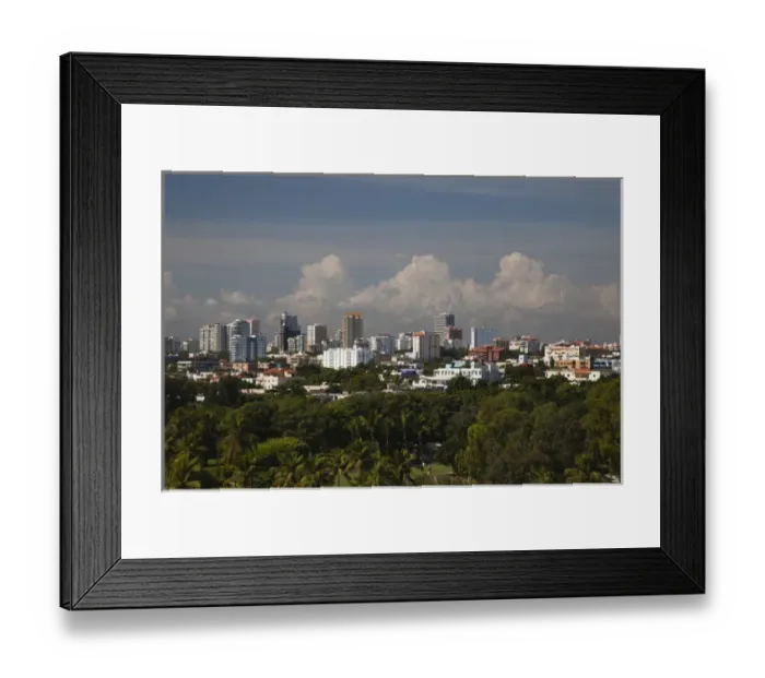 Framed Print : Dominican Republic, Santo Domingo, high angle view of modern Santo Domingo Framed Print : Dominican Republic, Santo Domingo, high angle view of modern Santo Domingo
