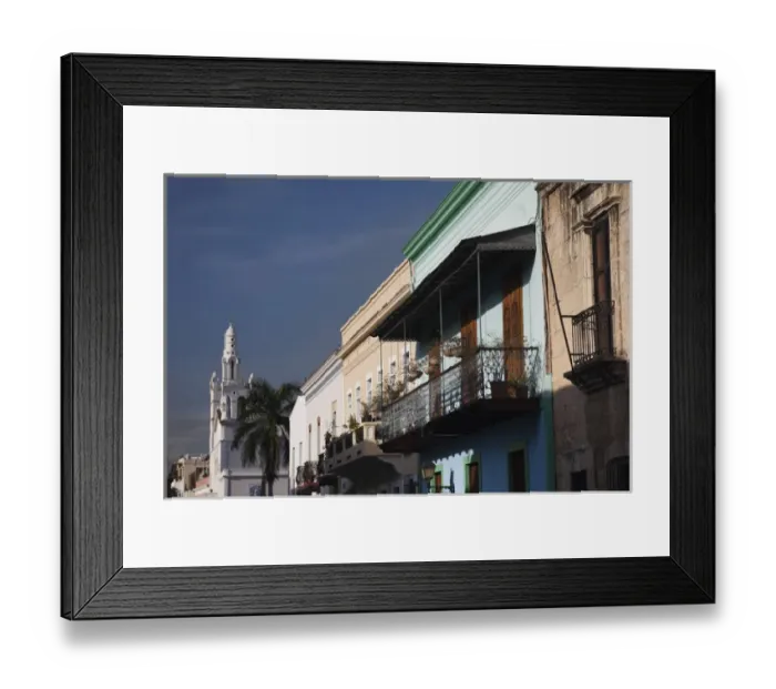Framed Print : Dominican Republic, Santo Domingo, Zona Colonial, buildings on Calle Hostos and Iglesia Framed Print : Dominican Republic, Santo Domingo, Zona Colonial, buildings on Calle Hostos and Iglesia