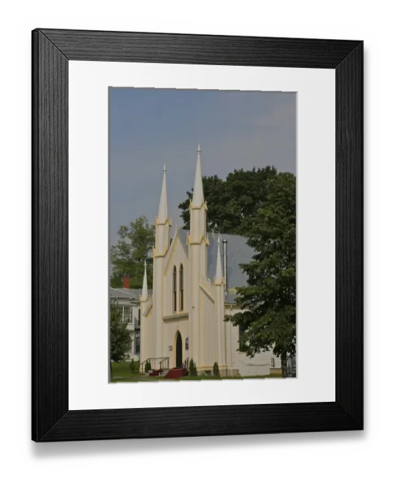 Framed Print : North America, Canada, New Brunswick, St Andrews. United Baptist Church, built in Framed Print : North America, Canada, New Brunswick, St Andrews. United Baptist Church, built in