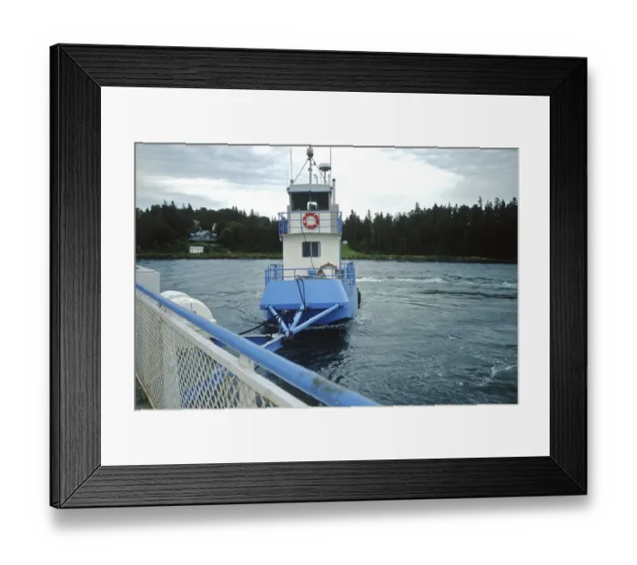 Framed Print : North America, Canada, New Brunswick. Ferry from Campobello to Deer Island Framed Print : North America, Canada, New Brunswick. Ferry from Campobello to Deer Island