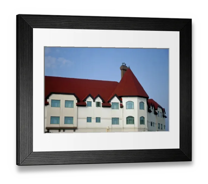 Framed Print : North America, Canada, New Brunswick, St Andrews. The upper stories and red roof Framed Print : North America, Canada, New Brunswick, St Andrews. The upper stories and red roof