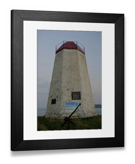 Framed Print : North America, Canada, New Brunswick, St Andrews. A weathered lighthouse on the harbor Framed Print : North America, Canada, New Brunswick, St Andrews. A weathered lighthouse on the harbor