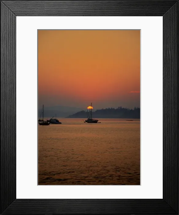 Framed Print : North America, Canada, New Brunswick, St Andrews. Boats in the harbor at sunset Framed Print : North America, Canada, New Brunswick, St Andrews. Boats in the harbor at sunset