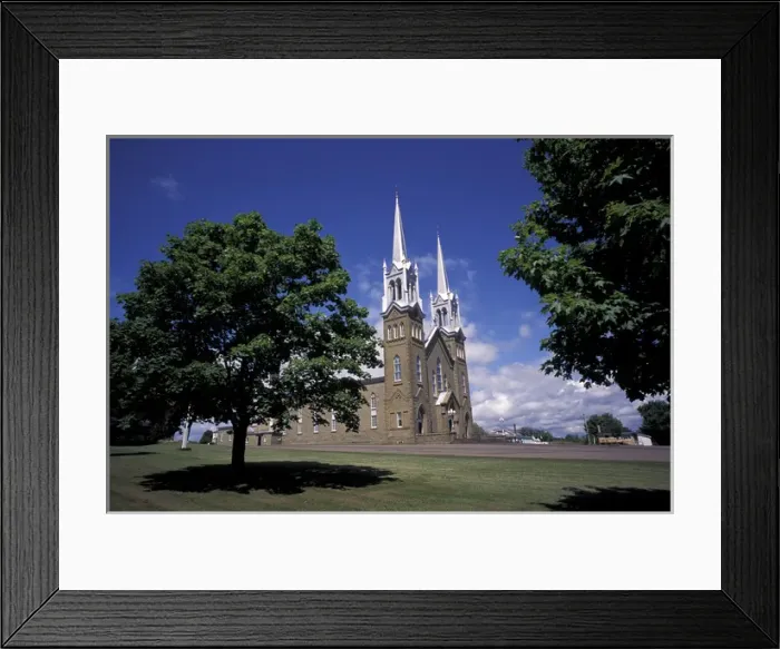Framed Print : NA, Canada, New Brunswick, Trecadie-Sheila St-Jean-Baptiste Catholic Church Framed Print : NA, Canada, New Brunswick, Trecadie-Sheila St-Jean-Baptiste Catholic Church