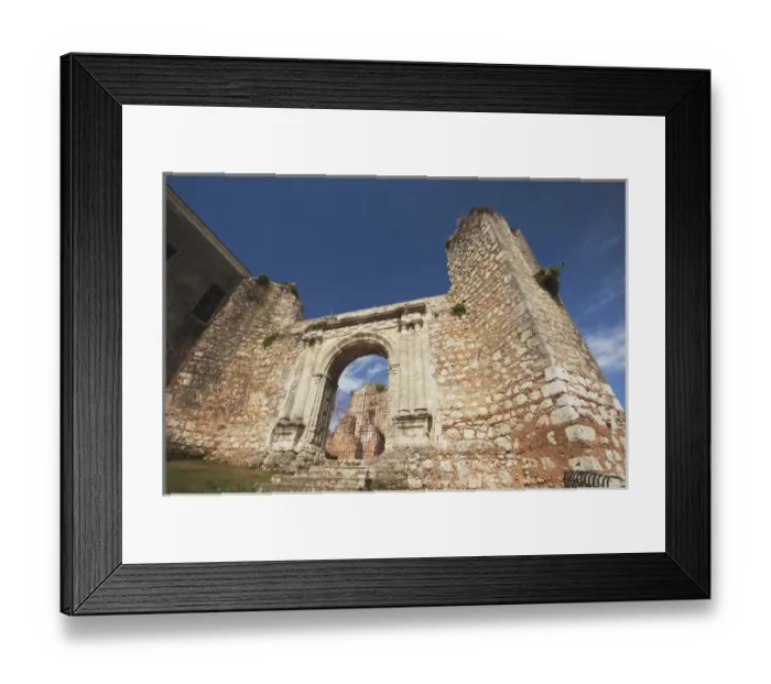 Framed Print : Dominican Republic, Santo Domingo, Zona Colonial, ruins of Monasterio de San Francisco Framed Print : Dominican Republic, Santo Domingo, Zona Colonial, ruins of Monasterio de San Francisco