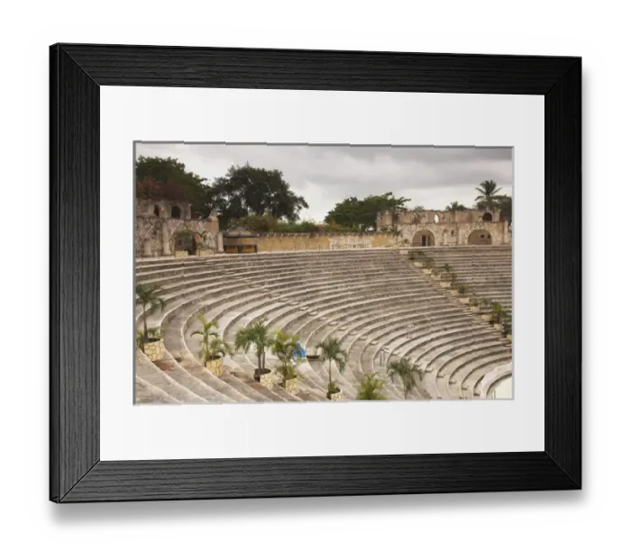 Framed Print : Dominican Republic, La Romana, Altos de Chavon, amphitheater, where the inaugural Framed Print : Dominican Republic, La Romana, Altos de Chavon, amphitheater, where the inaugural