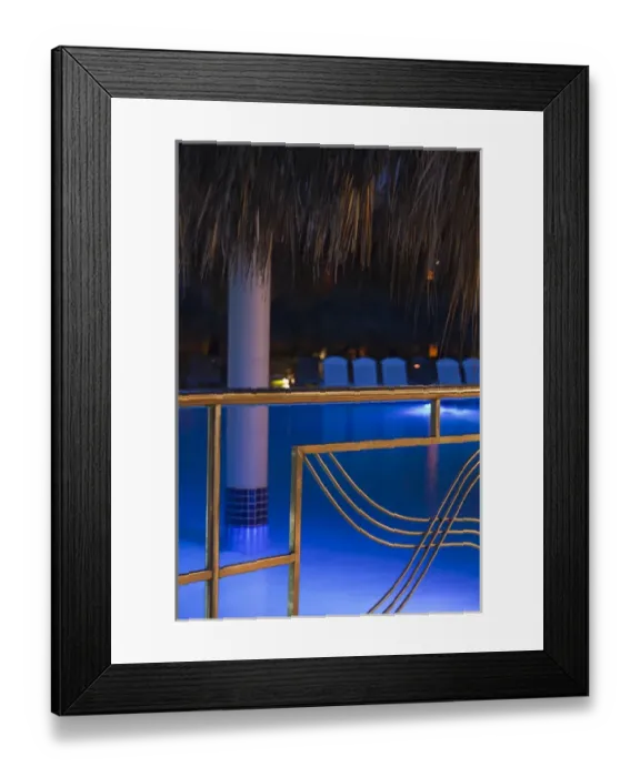 Framed Print : Dominican Republic, Punta Cana Region, Bavaro, Iberostar Bavaro Hotel, swimming pool view