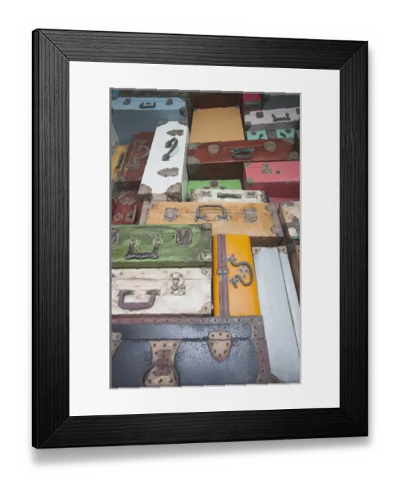 Framed Print : Dominican Republic, Punta Cana Region, Bavaro, Luggage display Framed Print : Dominican Republic, Punta Cana Region, Bavaro, Luggage display