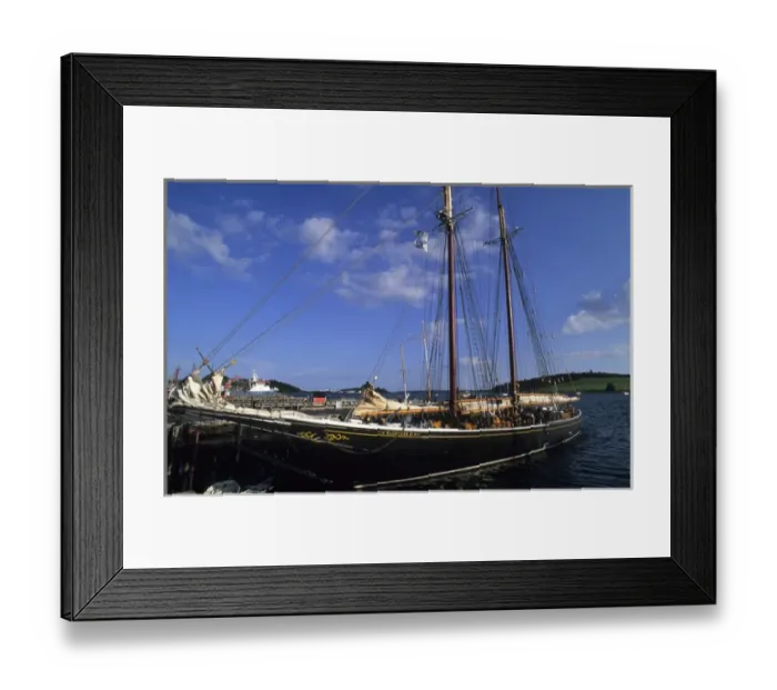 Framed Print : Famous Bluenose II in Lunenburg Nova Scotia Canada