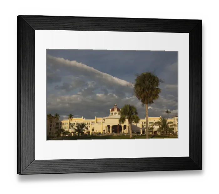 Framed Print : Dominican Republic, Punta Cana Region, Bavaro, Iberostar Grand Hotel, exterior, sunset Framed Print : Dominican Republic, Punta Cana Region, Bavaro, Iberostar Grand Hotel, exterior, sunset