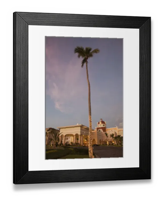 Framed Print : Dominican Republic, Punta Cana Region, Bavaro, Iberostar Grand Hotel, exterior, dusk Framed Print : Dominican Republic, Punta Cana Region, Bavaro, Iberostar Grand Hotel, exterior, dusk