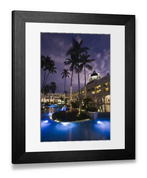 Framed Print : Dominican Republic, Punta Cana Region, Bavaro, Iberostar Grand Hotel, exterior, evening Framed Print : Dominican Republic, Punta Cana Region, Bavaro, Iberostar Grand Hotel, exterior, evening