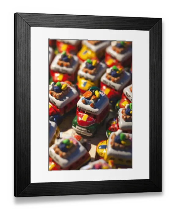 Framed Print : Dominican Republic, Punta Cana Region, Bavaro, toy busses on Dominican map Framed Print : Dominican Republic, Punta Cana Region, Bavaro, toy busses on Dominican map