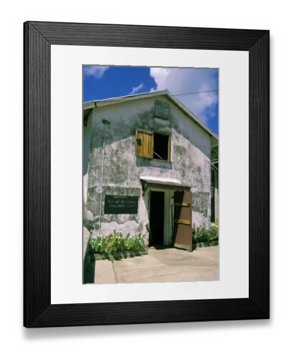 Framed Print : Caribbean, Grenada, River Antoine. River Antoine Rum Distillery, 1785
