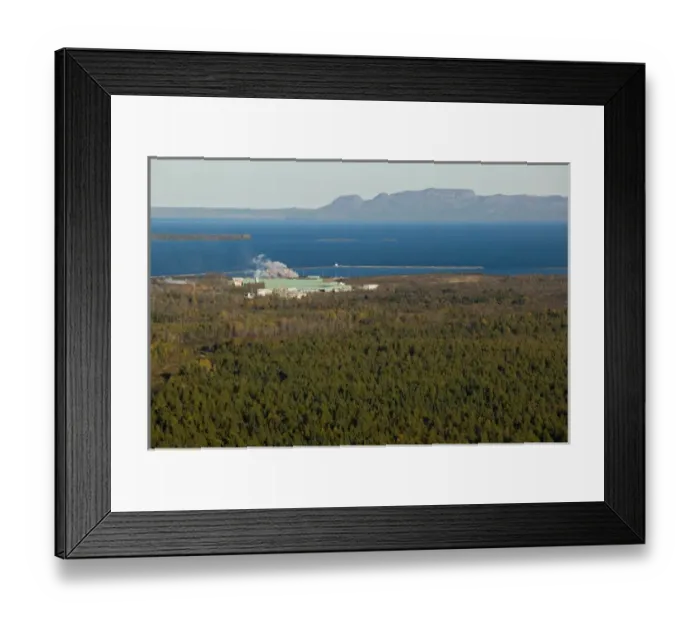Framed Print : CANADA-Ontario-Thunder Bay: Paper Mill & Lake Superior from Mt. Mackay Framed Print : CANADA-Ontario-Thunder Bay: Paper Mill & Lake Superior from Mt. Mackay