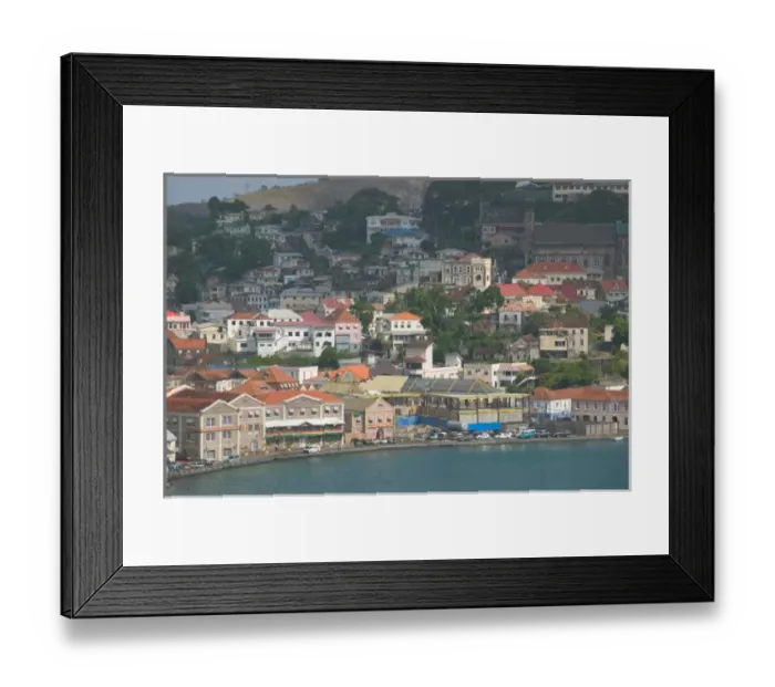 Framed Print : Caribbean, GRENADA, St. George St. Georges Harbor Framed Print : Caribbean, GRENADA, St. George St. Georges Harbor