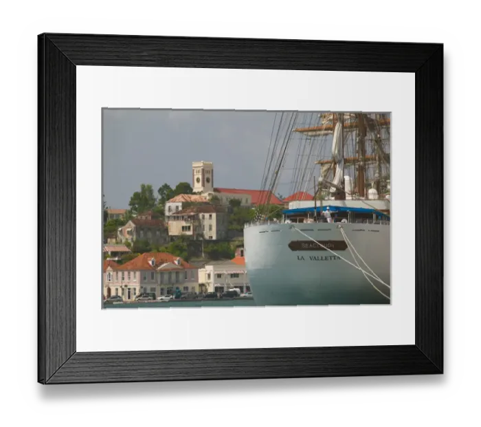 Framed Print : Caribbean, GRENADA, St. Georges St. Georges Harbor / The Carenage Framed Print : Caribbean, GRENADA, St. Georges St. Georges Harbor / The Carenage