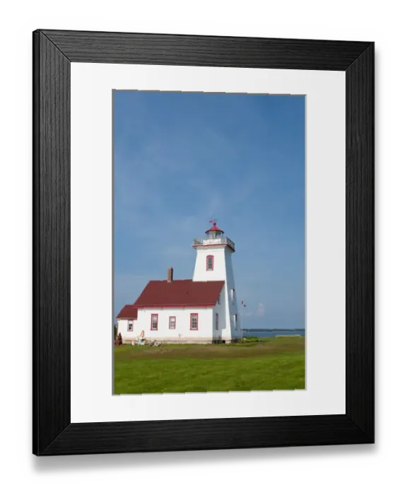 Framed Print : Wood Islands, Prince Edward Island. Wood Islands Lighthouse