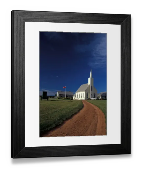 Framed Print : North America, Canada, Prince Edward Island, Cavendish, church at Avonlea Framed Print : North America, Canada, Prince Edward Island, Cavendish, church at Avonlea