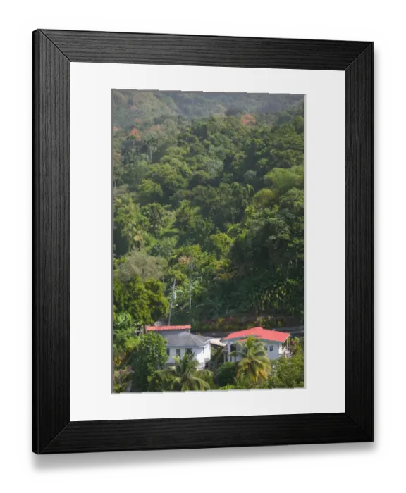 Framed Print : Caribbean, GRENADA, Interior, Vendome, Village View Framed Print : Caribbean, GRENADA, Interior, Vendome, Village View