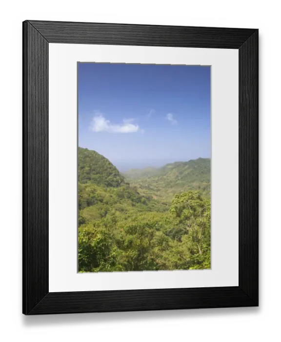 Framed Print : Caribbean, GRENADA, Interior, Grand Etang National Park Park View from the Beausejour Framed Print : Caribbean, GRENADA, Interior, Grand Etang National Park Park View from the Beausejour