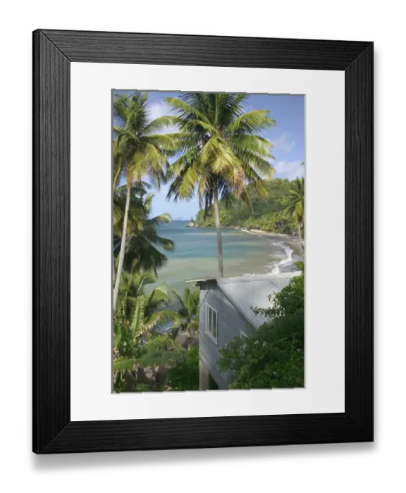 Framed Print : Caribbean, GRENADA, West Coast, Duquesne Bay Bay View