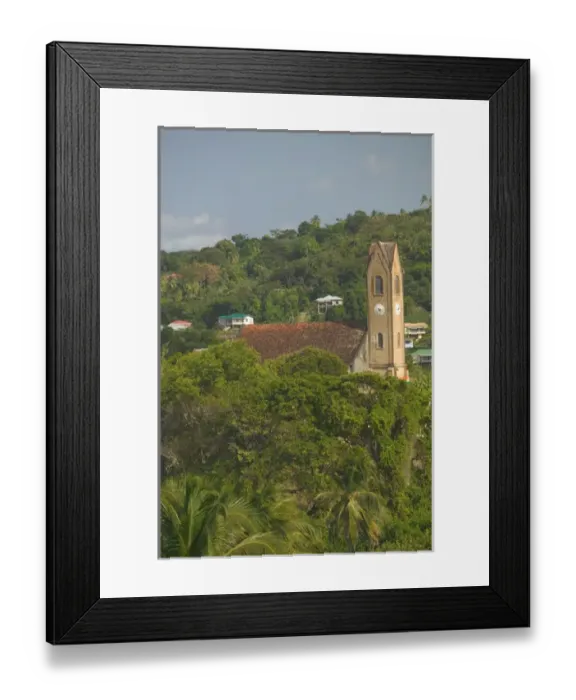 Framed Print : Caribbean, GRENADA, North Coast, Sauteurs Town Church