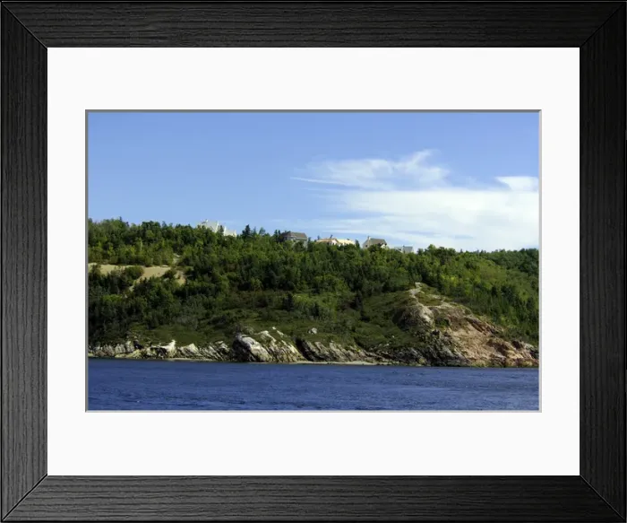 Framed Print : Canada, Quebec, Tadoussac. Saguenay National Park along Saguenay Fjord. IMAGE RESTRICTED