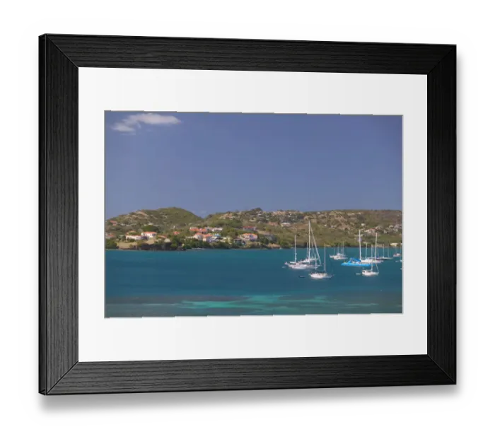 Framed Print : Caribbean, GRENADA, South Coast, Lance aux Epines Yacht Marina, Prickly Bay Framed Print : Caribbean, GRENADA, South Coast, Lance aux Epines Yacht Marina, Prickly Bay