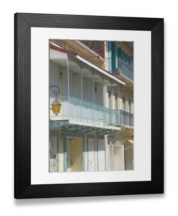Framed Print : FRENCH WEST INDIES (FWI)-Guadaloupe-Basse-Terre-BASSE-TERRE: Colonial Style Buildings Framed Print : FRENCH WEST INDIES (FWI)-Guadaloupe-Basse-Terre-BASSE-TERRE: Colonial Style Buildings