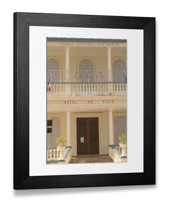 Framed Print : FRENCH WEST INDIES (FWI)-Guadaloupe-Basse-Terre-BASSE-TERRE: Town Hall Framed Print : FRENCH WEST INDIES (FWI)-Guadaloupe-Basse-Terre-BASSE-TERRE: Town Hall