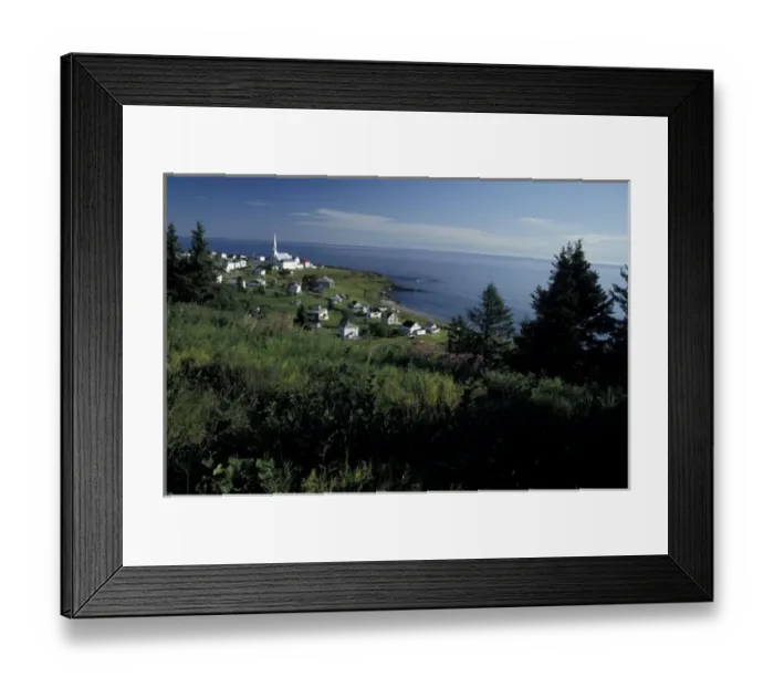 Framed Print : North America, Canada, Quebec, Gaspe Peninsula (Gaspesie) Landscape, St. Maurice