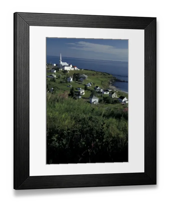 Framed Print : North America, Canada, Quebec, Gaspe Peninsula (Gaspesie) Landscape, St. Maurice