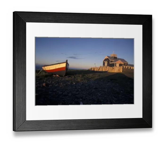 Framed Print : North America, Canada, Quebec, Gaspe Peninsula (Gaspesie) Waterfront, Petite Vallee