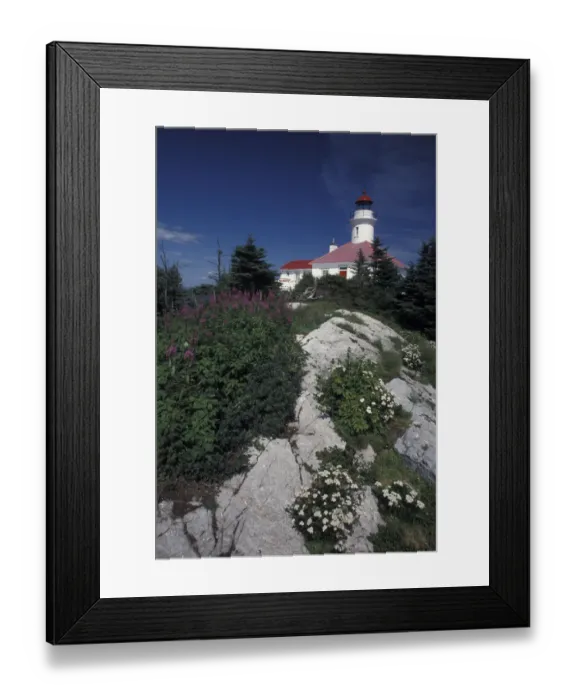 Framed Print : North America, Canada, Quebec, Gaspe Peninsula (Gaspesie) Pot-a-L Eau-de-Vie