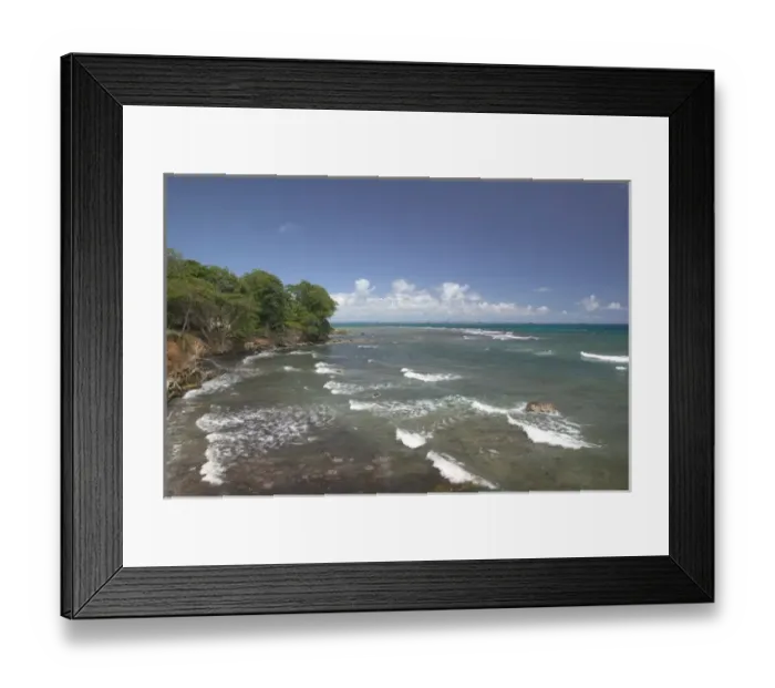 Framed Print : FRENCH WEST INDIES (FWI)-Guadaloupe-Basse-Terre-SAINTE-ANNE: Plage de Roseau / Framed Print : FRENCH WEST INDIES (FWI)-Guadaloupe-Basse-Terre-SAINTE-ANNE: Plage de Roseau /