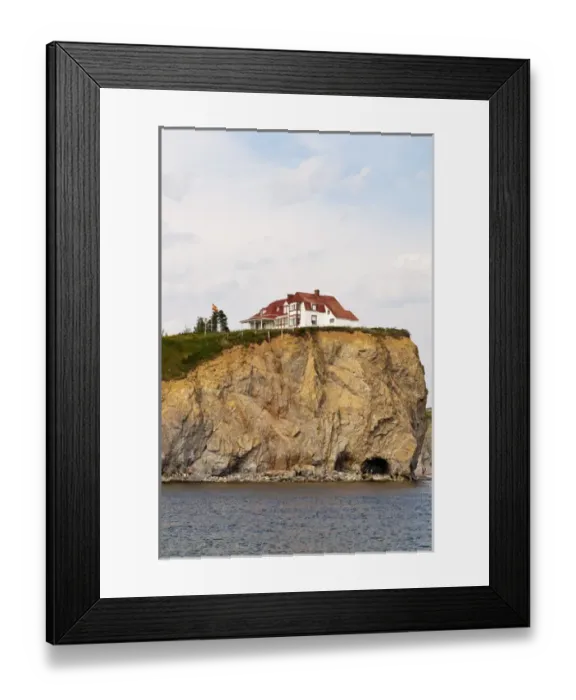 Framed Print : Quebec, Canada. Perce and Rocher Perce (Perce Rock)