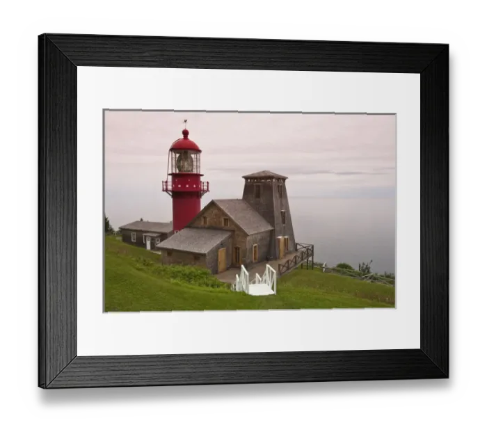 Framed Print : Quebec, Canada. Pointe a la Renommee Lighthouse Framed Print : Quebec, Canada. Pointe a la Renommee Lighthouse