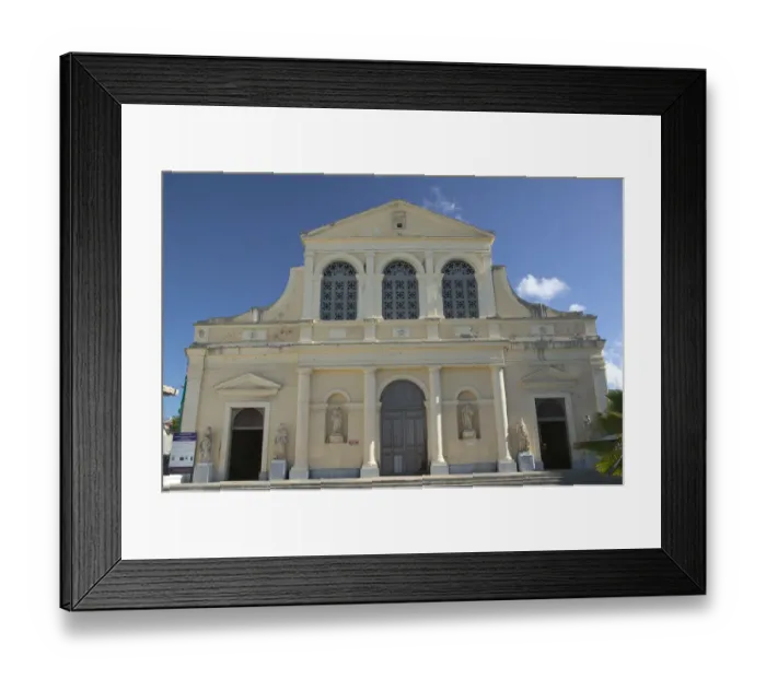 Framed Print : FRENCH WEST INDIES (FWI)-Guadaloupe-Grande-Terre-POINTE -A-PITRE: Cathedrale de Framed Print : FRENCH WEST INDIES (FWI)-Guadaloupe-Grande-Terre-POINTE -A-PITRE: Cathedrale de