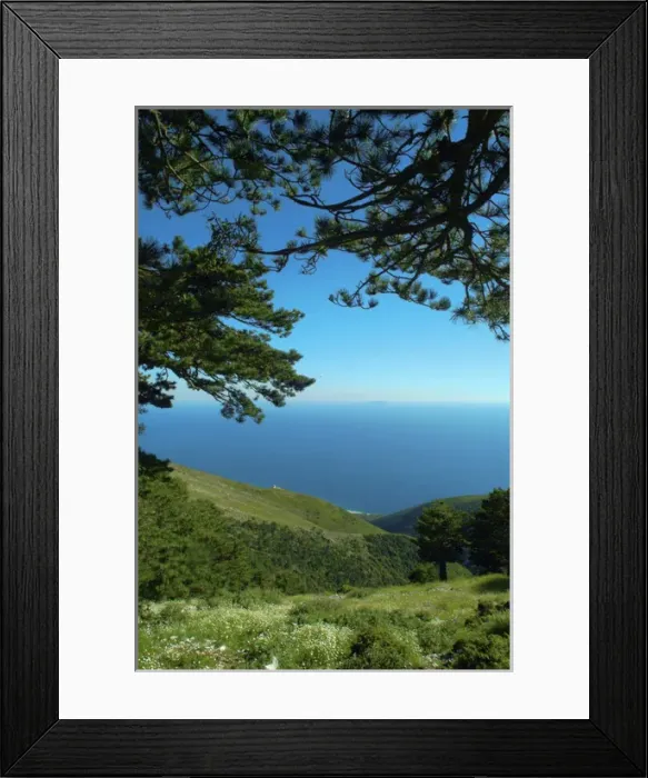 Framed Print : Albania, Vlora, along the road towards Llogara pass Framed Print : Albania, Vlora, along the road towards Llogara pass